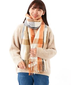 U.Q カシミヤタッチぬくぬくチェックストール