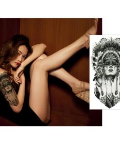 タトゥーシール インディアン美女 yms017 中型・A5